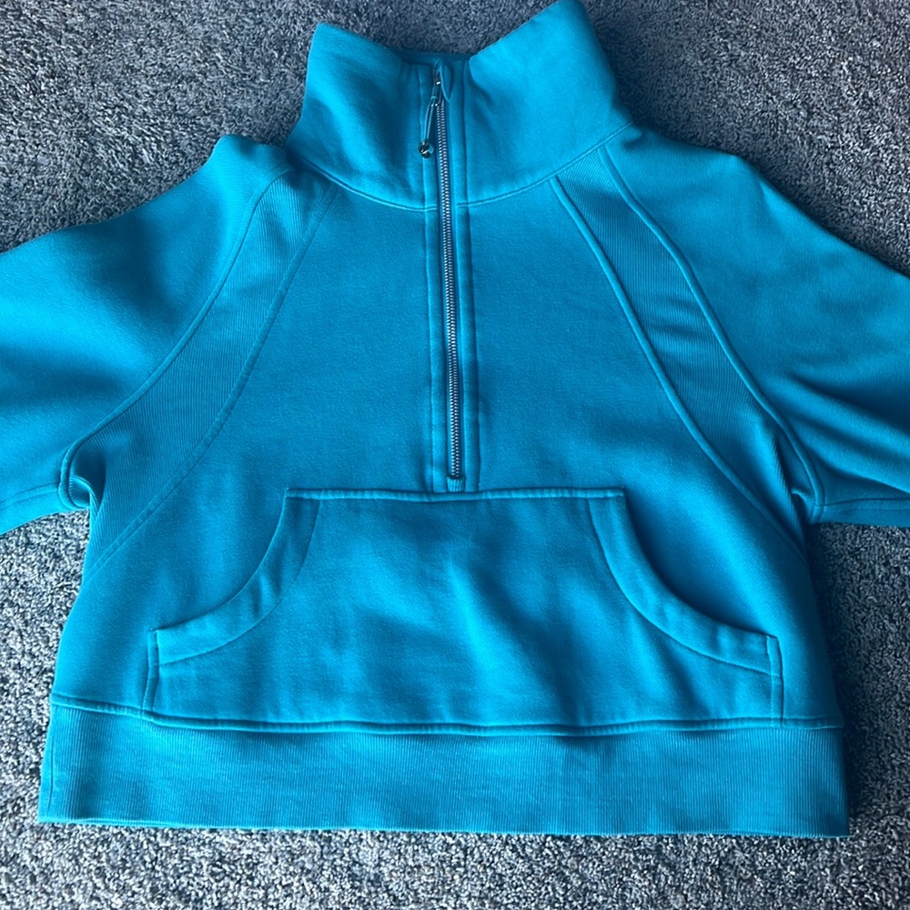 Lululemon teal oversized scuba, XS/S